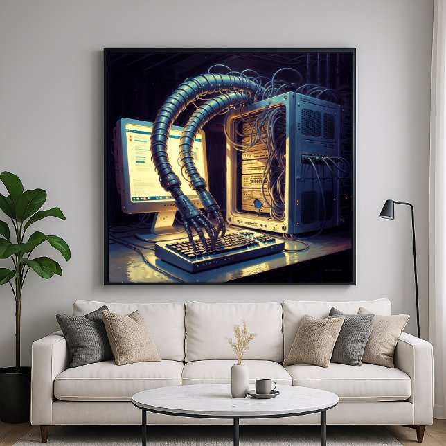Emergent A.I. - Funny Satirisch Art Poster (Von Creator hochgeladen)