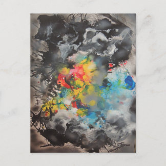 Emerging - Abstrakt von Gene Foltuz Mini Print Postkarte