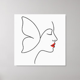 Emerging Flügel - verstecktes Schmetterlingsheilpo Leinwanddruck