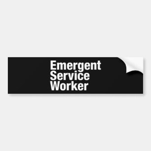 Emerging Service Worker Autoaufkleber