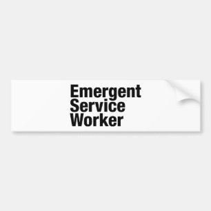 Emerging Service Worker Autoaufkleber