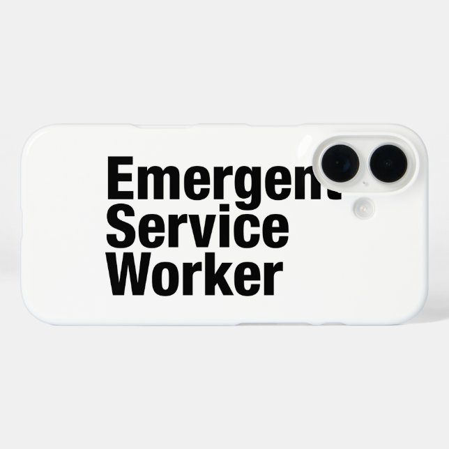 Emerging Service Worker Case-Mate iPhone Hülle (Rückseite (Horizontal))