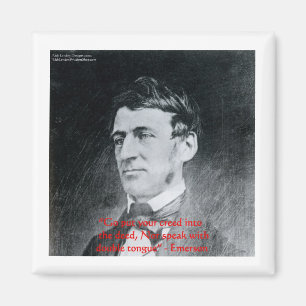 Emerson "Creed the Deed" Weisheitszettel Geschenke Magnet