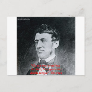 Emerson "Creed the Deed" Weisheitszettel Geschenke Postkarte