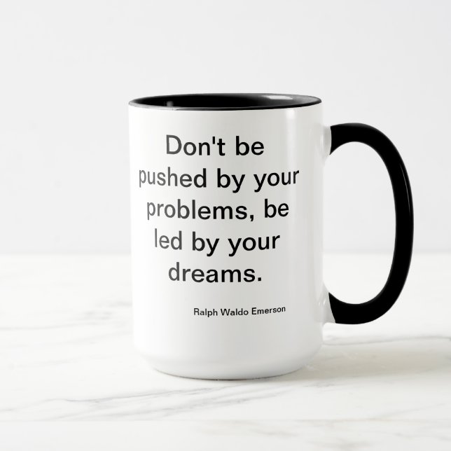 Emerson Dream Quote Cup Tasse (Rechts)