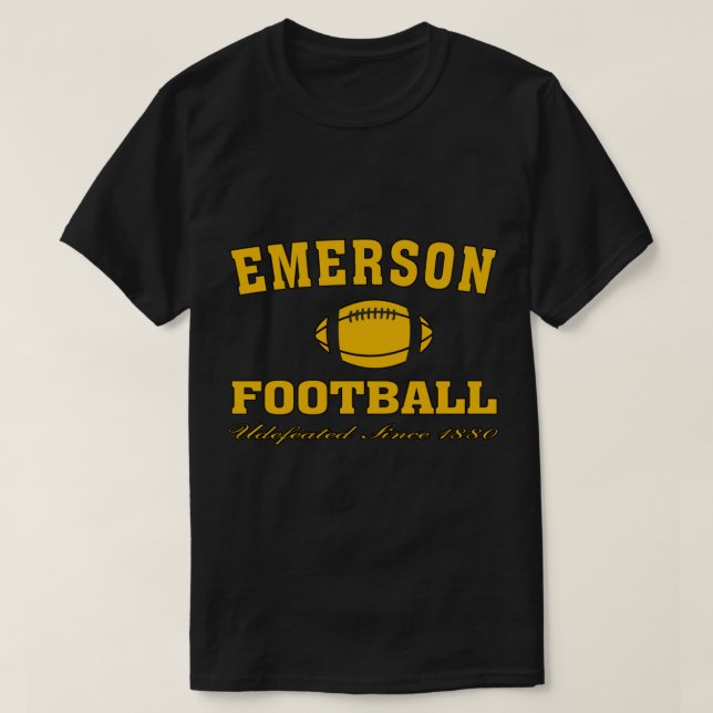 EMERSON FOOTBALL hat Uni-Fußball nicht besiegt T-Shirt (Design vorne)