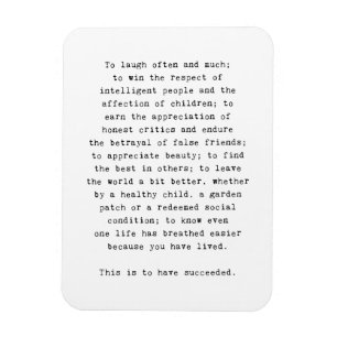 Emerson inspirierender Zitat Kühlschrankmagnet Erf Magnet