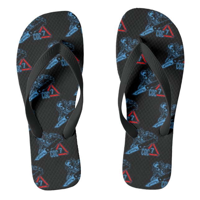 Emerson Knives CQC-7 Predator Blue Flip Flops (Fußbett)
