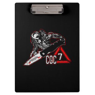 Emerson Knives CQC-7 Predator White Golf Handtuch  Klemmbrett