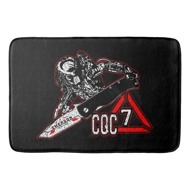 Emerson Knives CQC-7 Predator White Golf Towel Pla Badematte (Vorderseite)