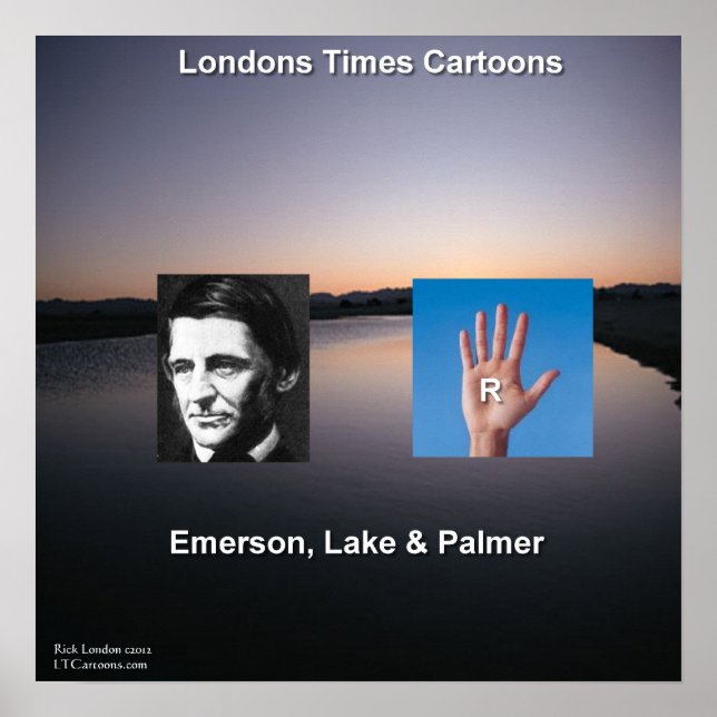 Emerson & Lake Funny Poster (Vorne)