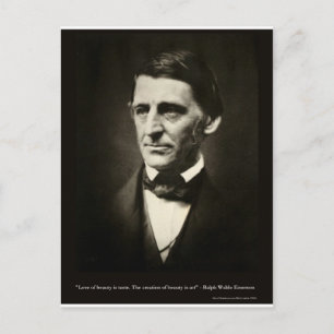 Emerson Liebe der Schönheit ist Geschmack Liebe Ge Postkarte
