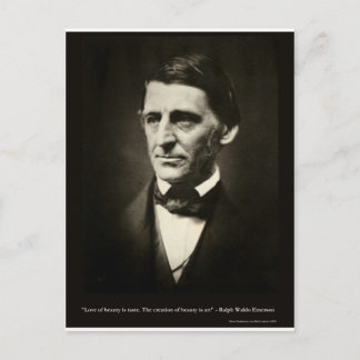 Emerson Liebe der Schönheit ist Geschmack Liebe Ge Postkarte