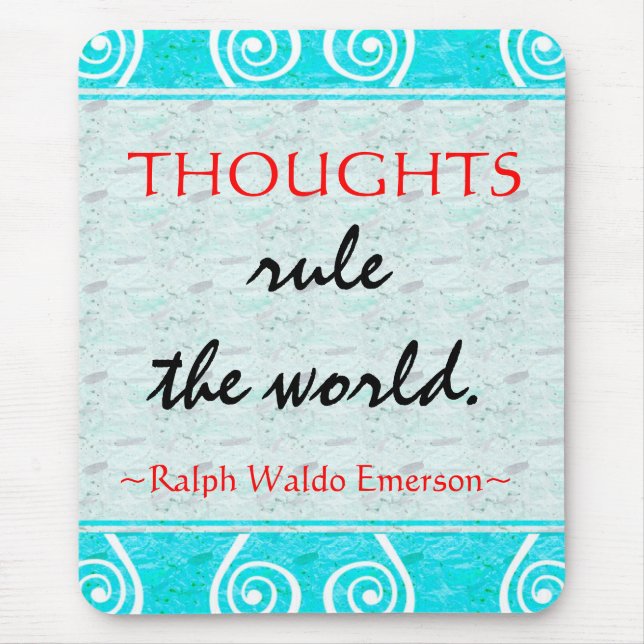 Emerson Motivierungs-Zitat Mousepad (Vorne)