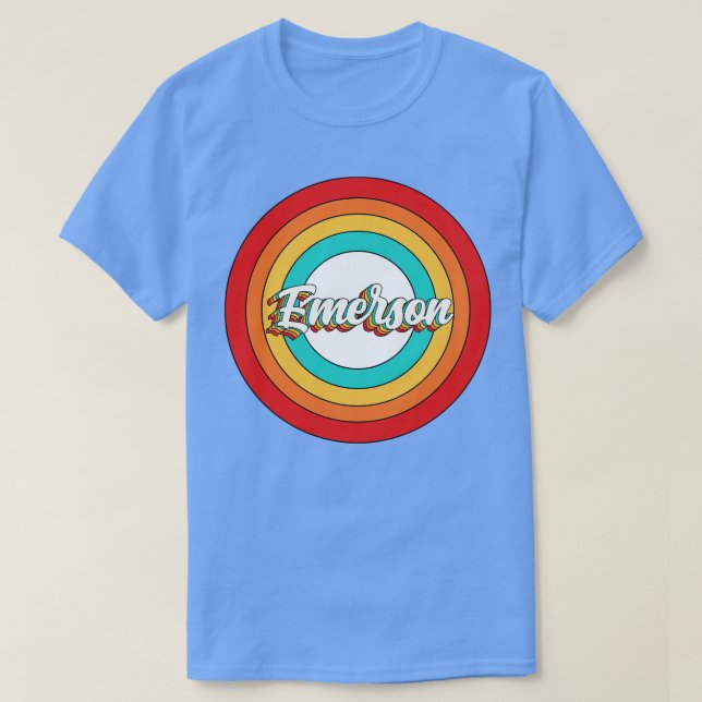 Emerson Name Shirt Vintag Emerson Circle (Design vorne)