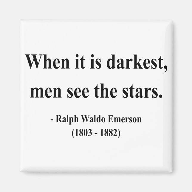 Emerson Quote 12a Magnet (Vorne)