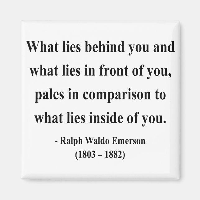 Emerson Quote 2a Magnet (Vorne)