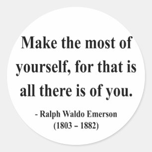 Emerson Quote 6a Runder Aufkleber
