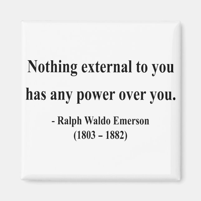 Emerson Quote 8a Magnet (Vorne)