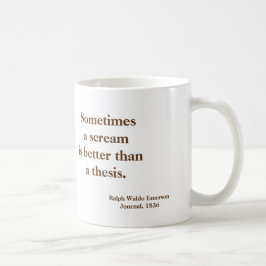 Emerson-Schrei-These lustig - Bild auf Rückseite Tasse