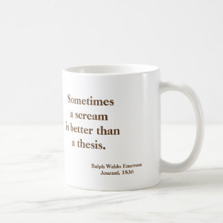 Emerson-Schrei-These lustig - Bild auf Rückseite Tasse