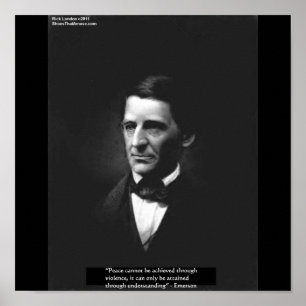 Emerson "Verstehen" Friedenszitate Poster