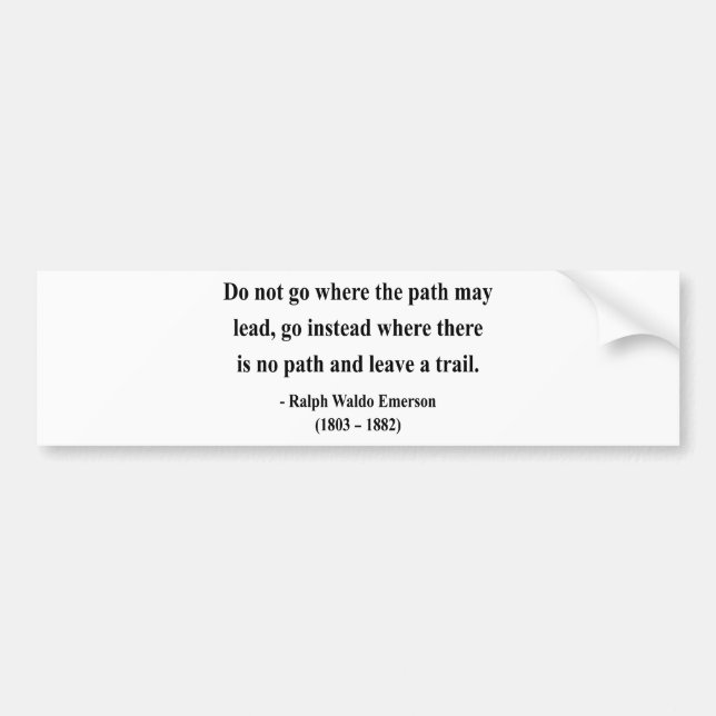 Emerson-Zitat 3a Autoaufkleber (Vorne)