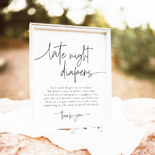 EMERY Late Night Diapers Baby Showspiel Poster