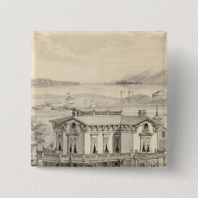Emery Residence, Oakland, Alameda Co Button (Vorderseite)
