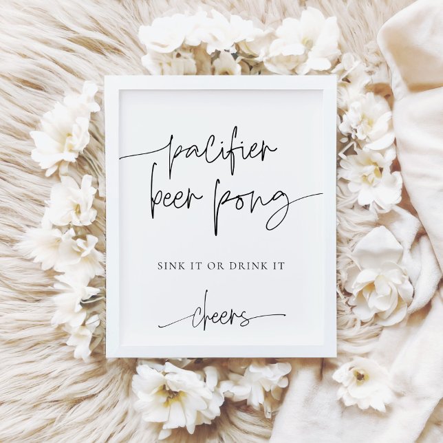 EMERY Schnuller Beer Pong Baby Showspiel Poster (Von Creator hochgeladen)