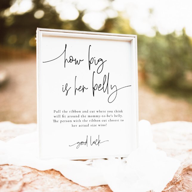 EMERY Wie groß ist ihr Baby-Duschspiel? Poster (Von Creator hochgeladen)