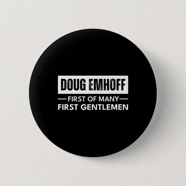 Emhoff als erster Gentleman Kamala Harris Husband  Button (Vorderseite)