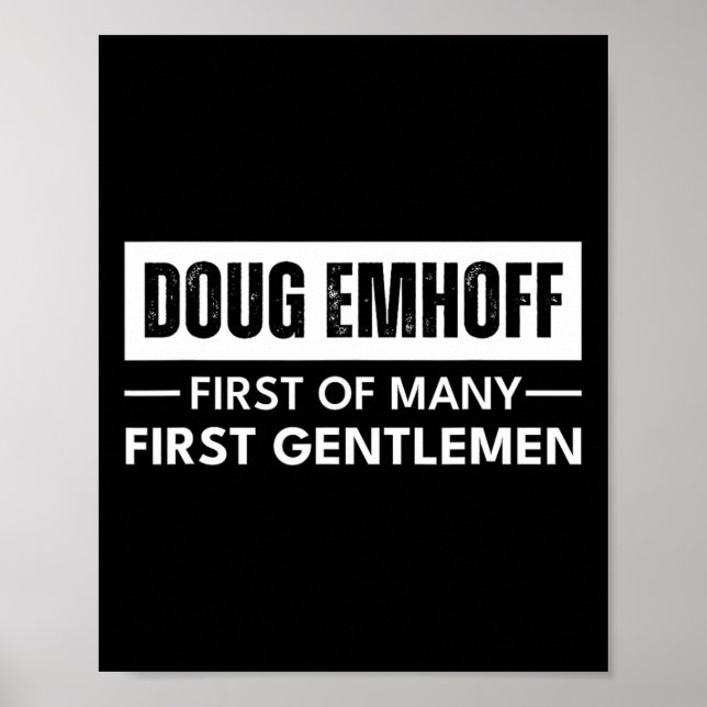 Emhoff als erster Gentleman Kamala Harris Husband  Poster (Vorne)