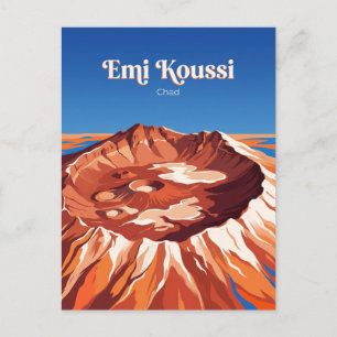 Emi Koussi Vulkan Tschad Postkarte
