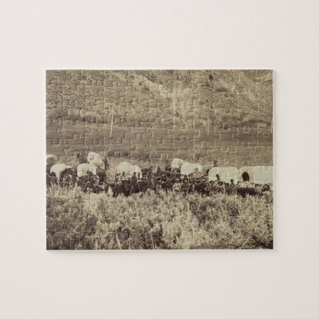 Emigrantenbahn in Echo Canyon Fotografie Puzzle (Horizontal)