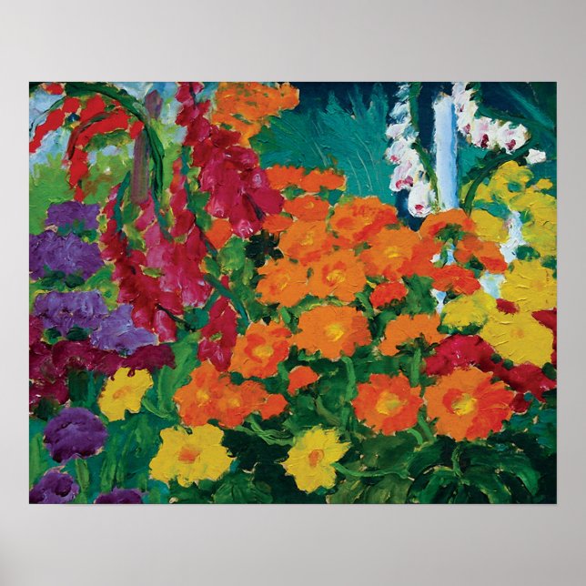 Emil Nolde - Garten der Blume Kunst, Dichtung und  Poster (Vorne)
