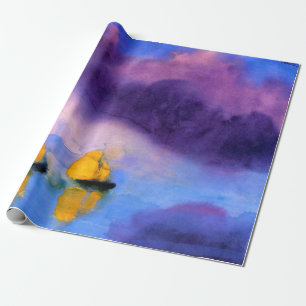 Emil Nolde - Meer mit violetten Wolken und Segelbo Geschenkpapier