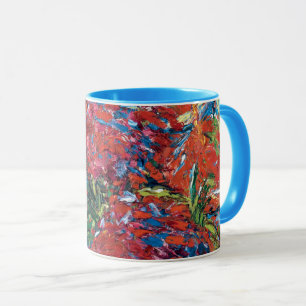 Emil Nolde Rote Blumen Expressionismus Fine Art Tasse