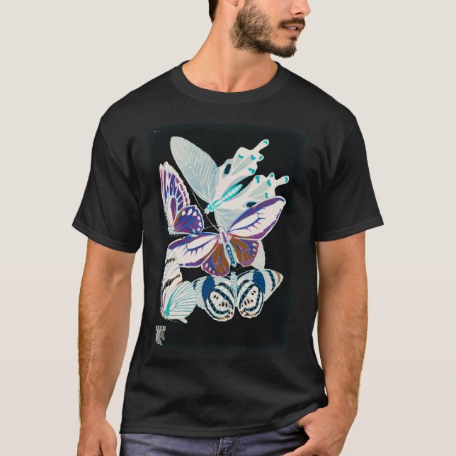 Emile Allain Sé oder Seguy Papillons Schmetterlin T-Shirt (Vorderseite)