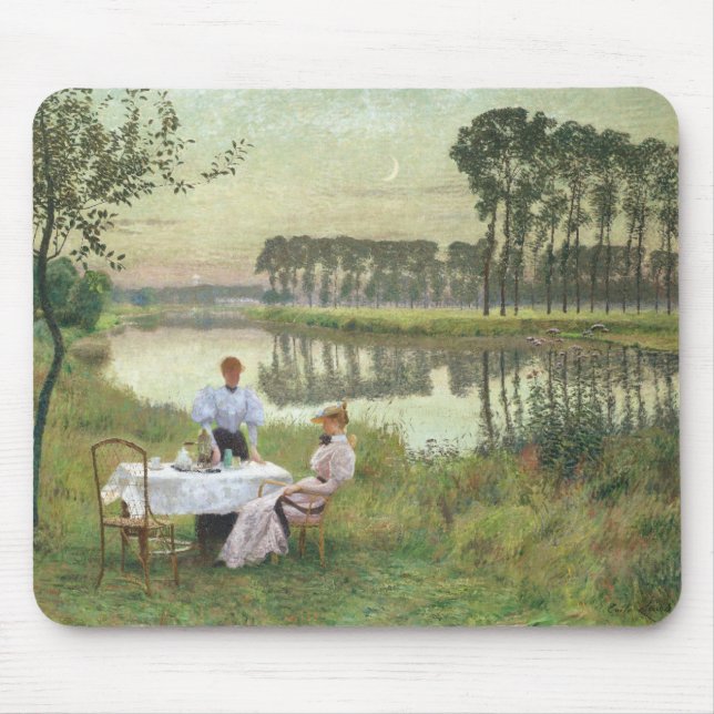 Emile Claus - Sommer-Abend Mousepad (Vorne)