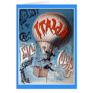 Emile Julhes Balloonist-Vintage Illustration