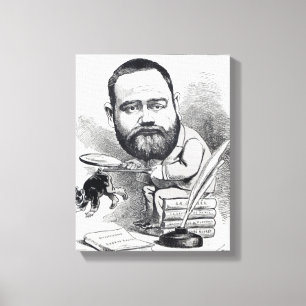 Emile Zola als Naturwissenschaftler, von Leinwanddruck