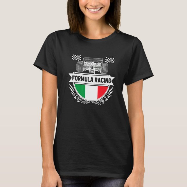 Emilia Romagna Auto Race Italy Flag Formula Racing T-Shirt (Vorderseite)