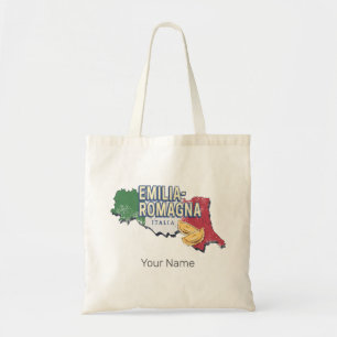 Emilia Romagna Flag Italien Retro Region Karte Vin Tragetasche