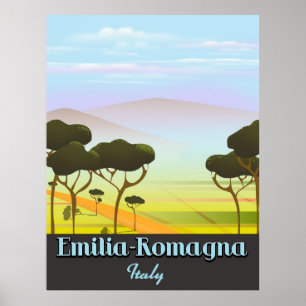 Emilia-Romagna Italien Reiseplakat Poster