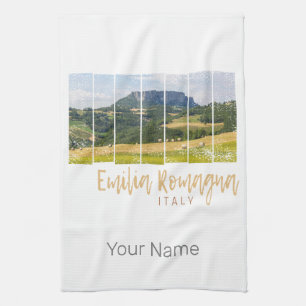 Emilia-Romagna Landschaft Italien Vintag Souvenir Geschirrtuch