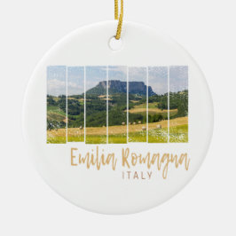 Emilia-Romagna Landschaft Italien Vintag Souvenir Keramik Ornament