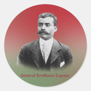 Emiliano Zapata-Aufkleber Runder Aufkleber