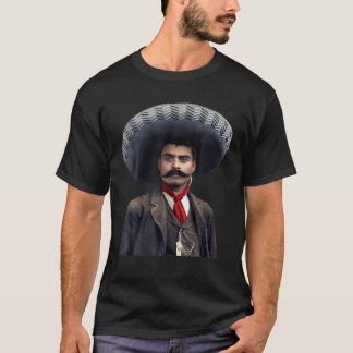 Emiliano Zapata Mexico Berühmtes Gefechtsportrait T-Shirt