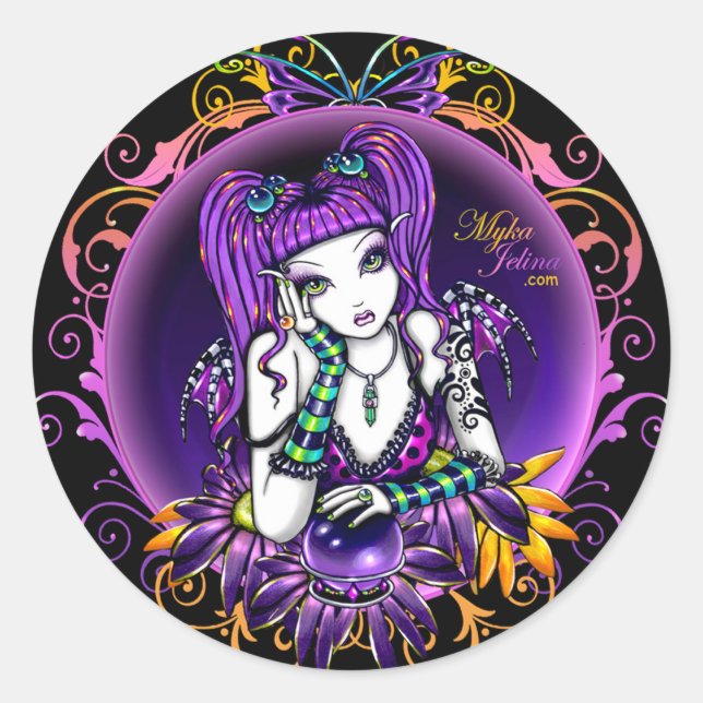 "Emilicious" Rainbow Blume Fairy Art Stickers (Vorderseite)
